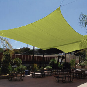 Toldo vela sombreador impermeable LISTA cuadrado 3,6 m