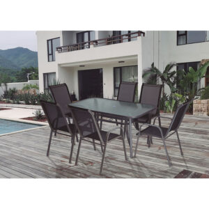 Mesa rectangular jardín serie Rodas