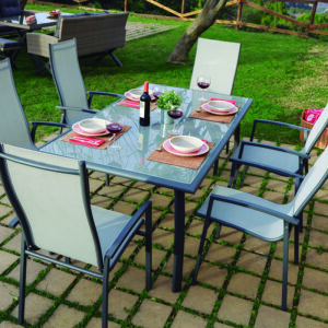 Mesa para jardín Capri 150x90xh.72 cm