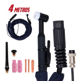 ANTORCHA TIG ALTA FRECUENCIA 17-R-12 4 MTS VALVULA SOWELL