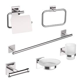 JUEGO ACCESORIOS BAÑO SERIE CATANIA BENOTTI 6 PCS