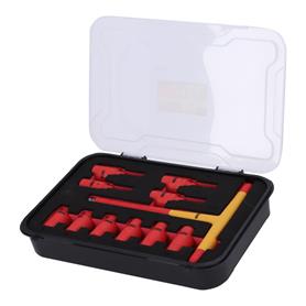 JUEGO DE VASOS 3/8" CON LLAVE EN T 1.000V PAMACON 11 PCS