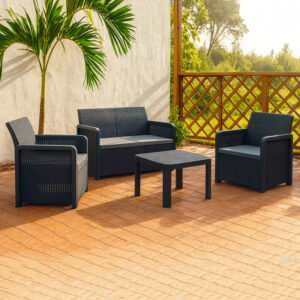 Conjunto de jardín Azores 4 piezas