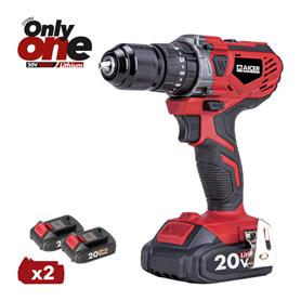 TALADRO BATERIA 20V ONLY ONE AICER (2X 2.0AH)